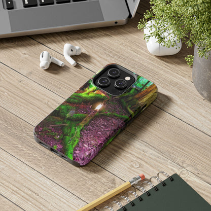 Forest Moss Candle Phone Case — Enchanted Woodland Tough Phone Case