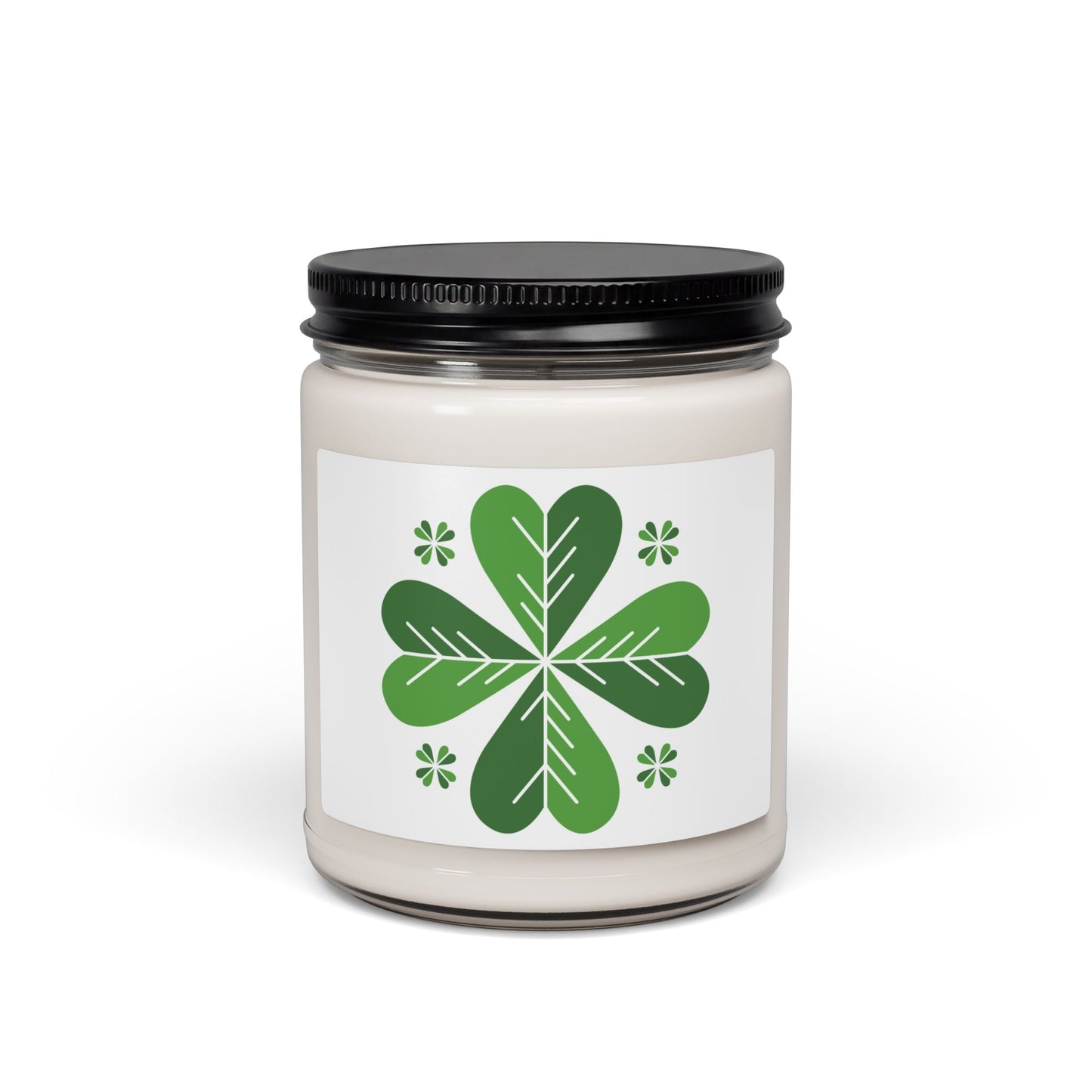 Soy Candle — Green Clover Floral Scented 9oz (St. Patrick’s Day)
