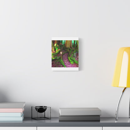 Enchanted Forest Moss Path Canvas Print — Matte Stretched Wall Art