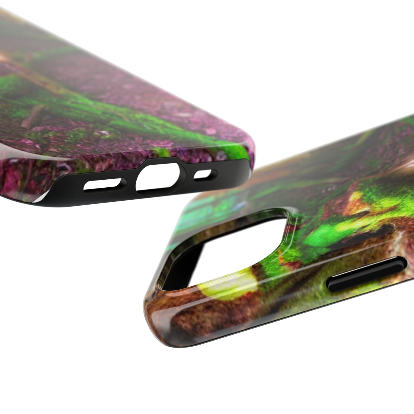 Forest Moss Candle Phone Case — Enchanted Woodland Tough Phone Case
