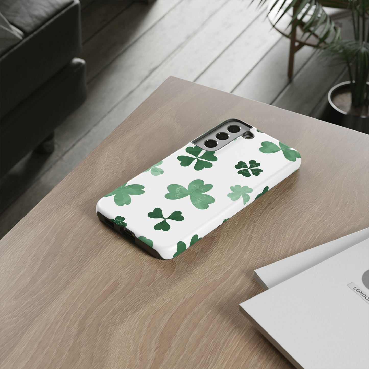 Shamrock Tough Phone Case — St. Patrick’s Day Clover Protective Cover