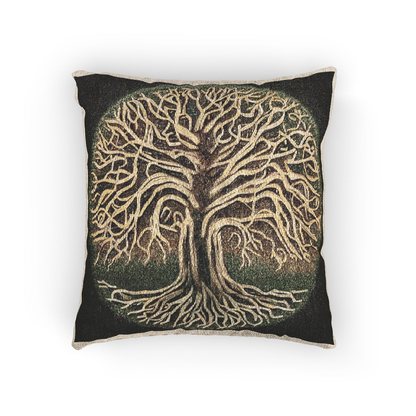 Woven Pillow — Tree of Life Tapestry Decorative Throw Pillow