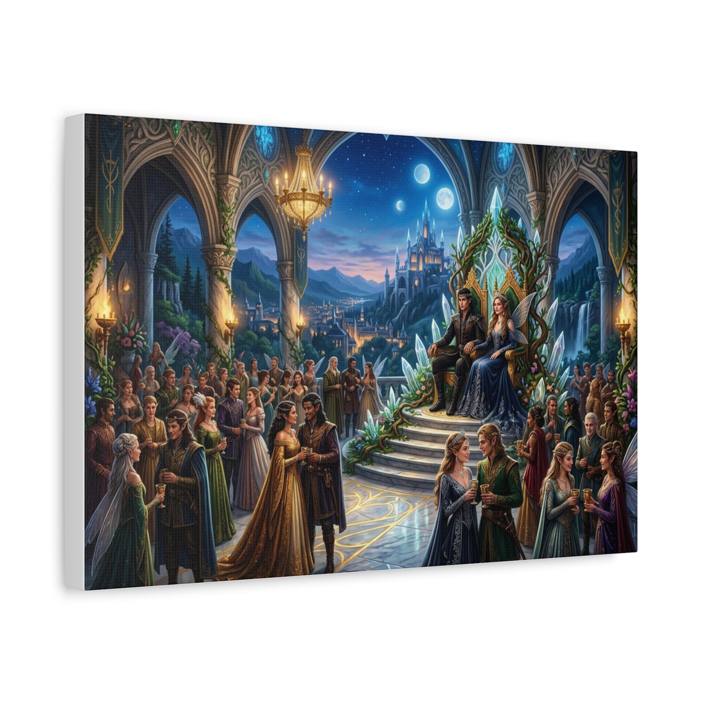Fantasy Royal Coronation Canvas Art - Matte Stretched Wall Decor