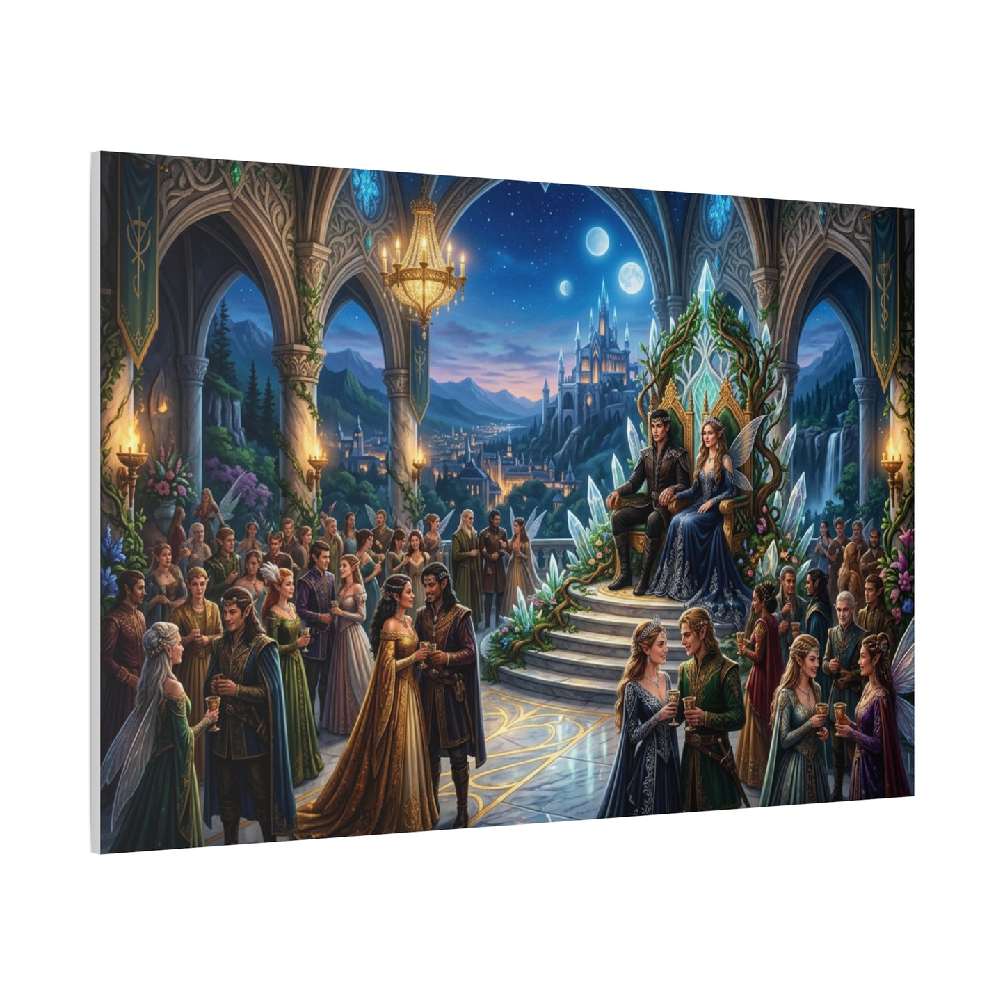 Fantasy Royal Coronation Canvas Art - Matte Stretched Wall Decor