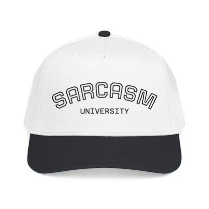 Sarcasm University Baseball Cap — Funny Embroidered Mid-Profile Hat