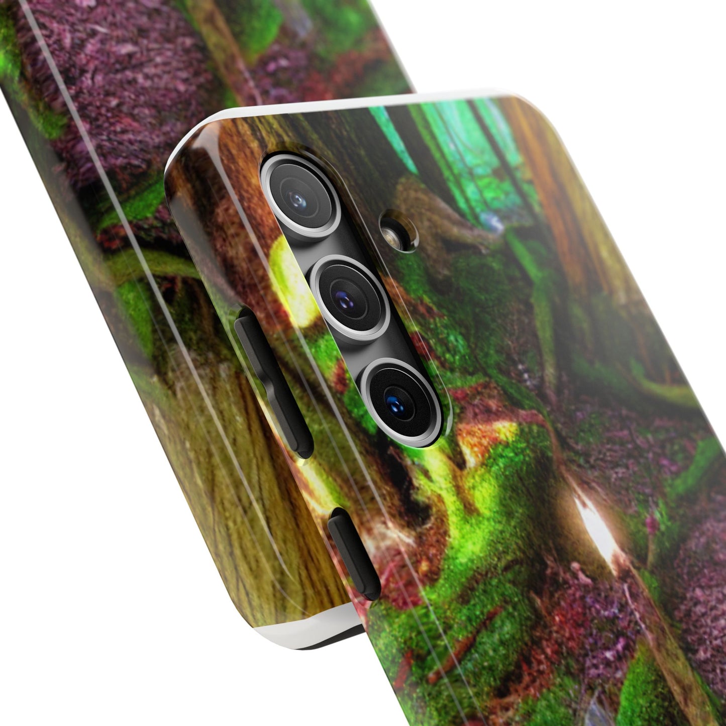Forest Moss Candle Phone Case — Enchanted Woodland Tough Phone Case