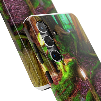 Forest Moss Candle Phone Case — Enchanted Woodland Tough Phone Case