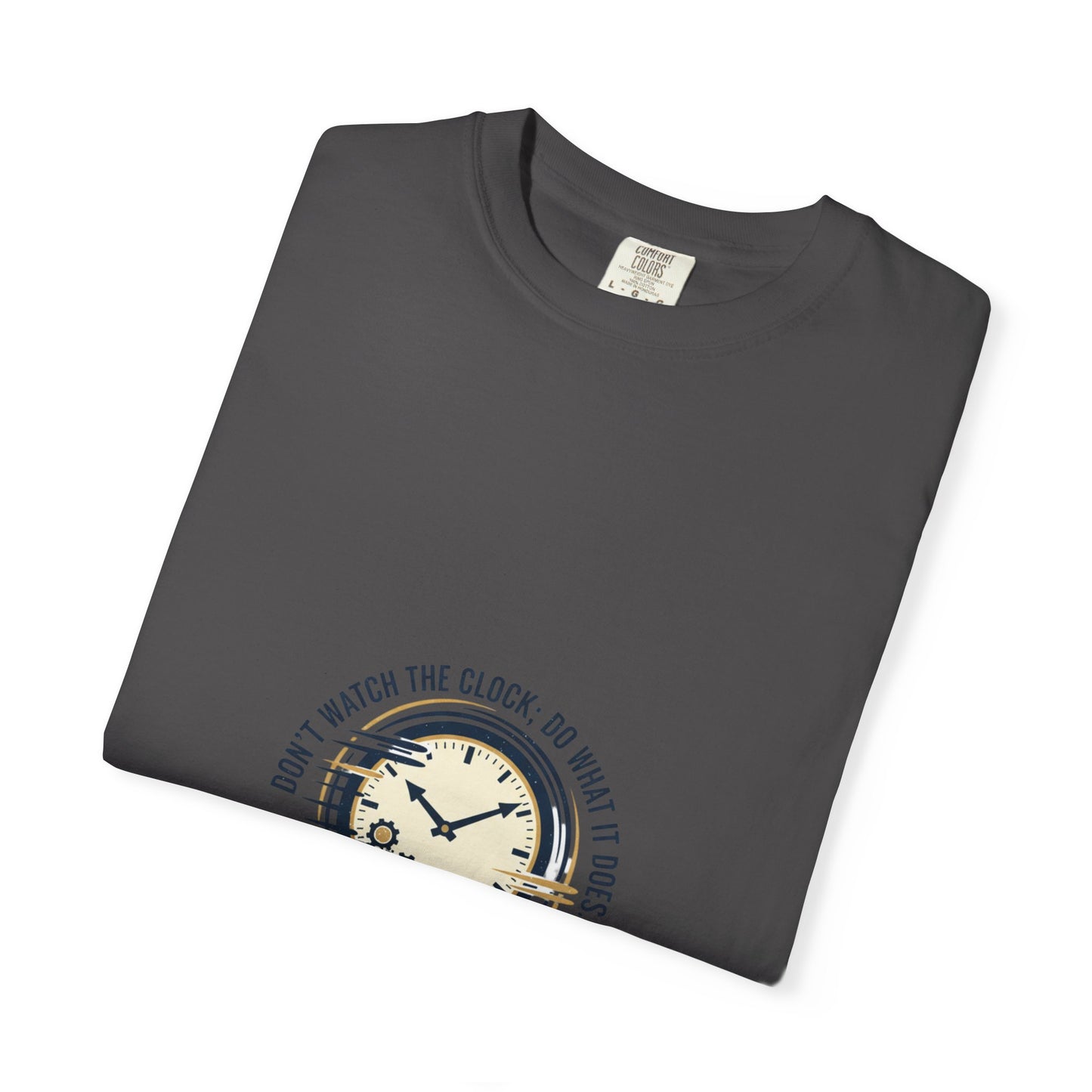 Keep Going Clock Graphic T-Shirt — Inspirational Quote Tee
