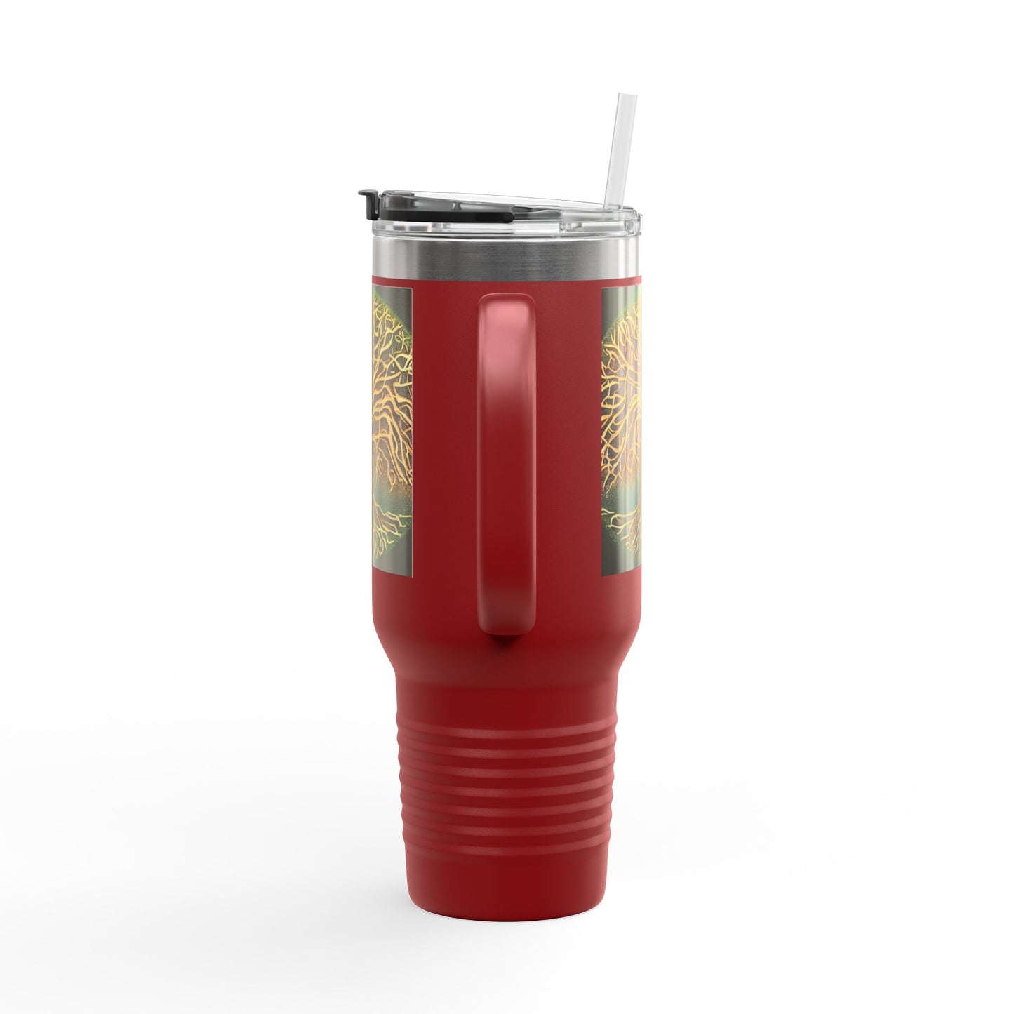 40oz Insulated Travel Mug — Golden Tree of Life Design