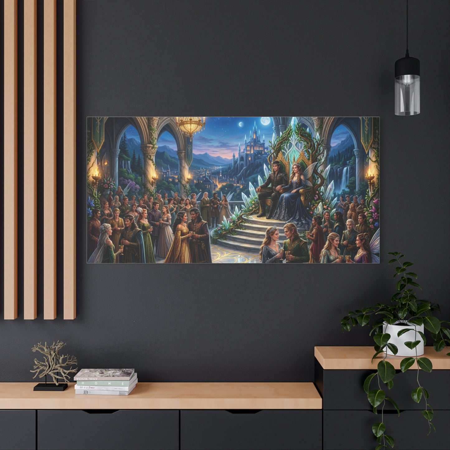 Fantasy Royal Coronation Canvas Art - Matte Stretched Wall Decor
