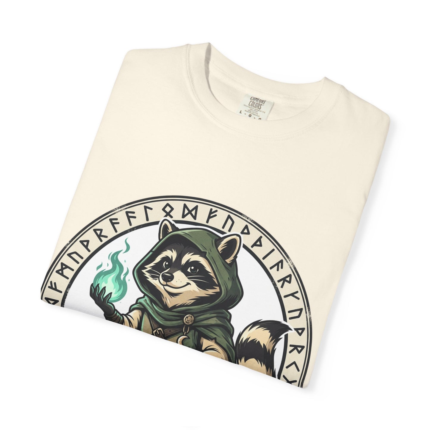 Raccoon Wizard T-Shirt – Cute Fantasy Mage Graphic Tee
