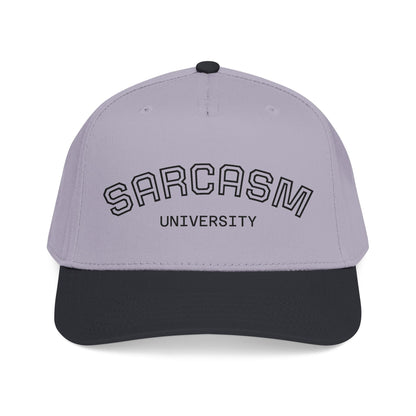 Sarcasm University Baseball Cap — Funny Embroidered Mid-Profile Hat