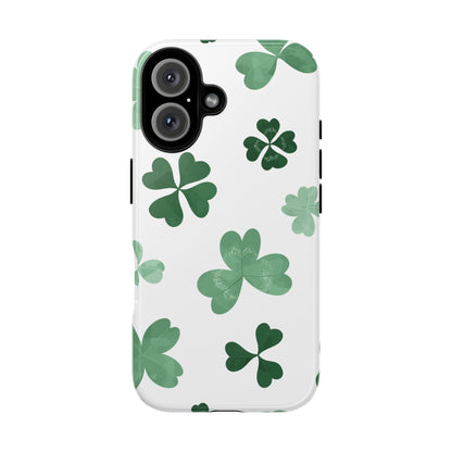 Shamrock Tough Phone Case — St. Patrick’s Day Clover Protective Cover