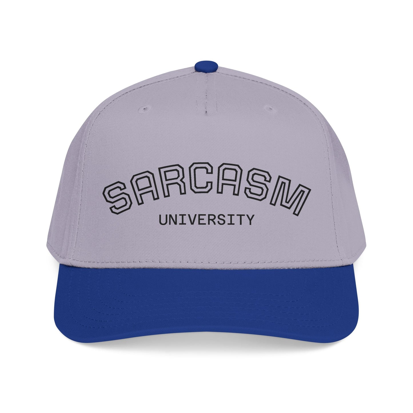 Sarcasm University Baseball Cap — Funny Embroidered Mid-Profile Hat