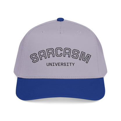 Sarcasm University Baseball Cap — Funny Embroidered Mid-Profile Hat