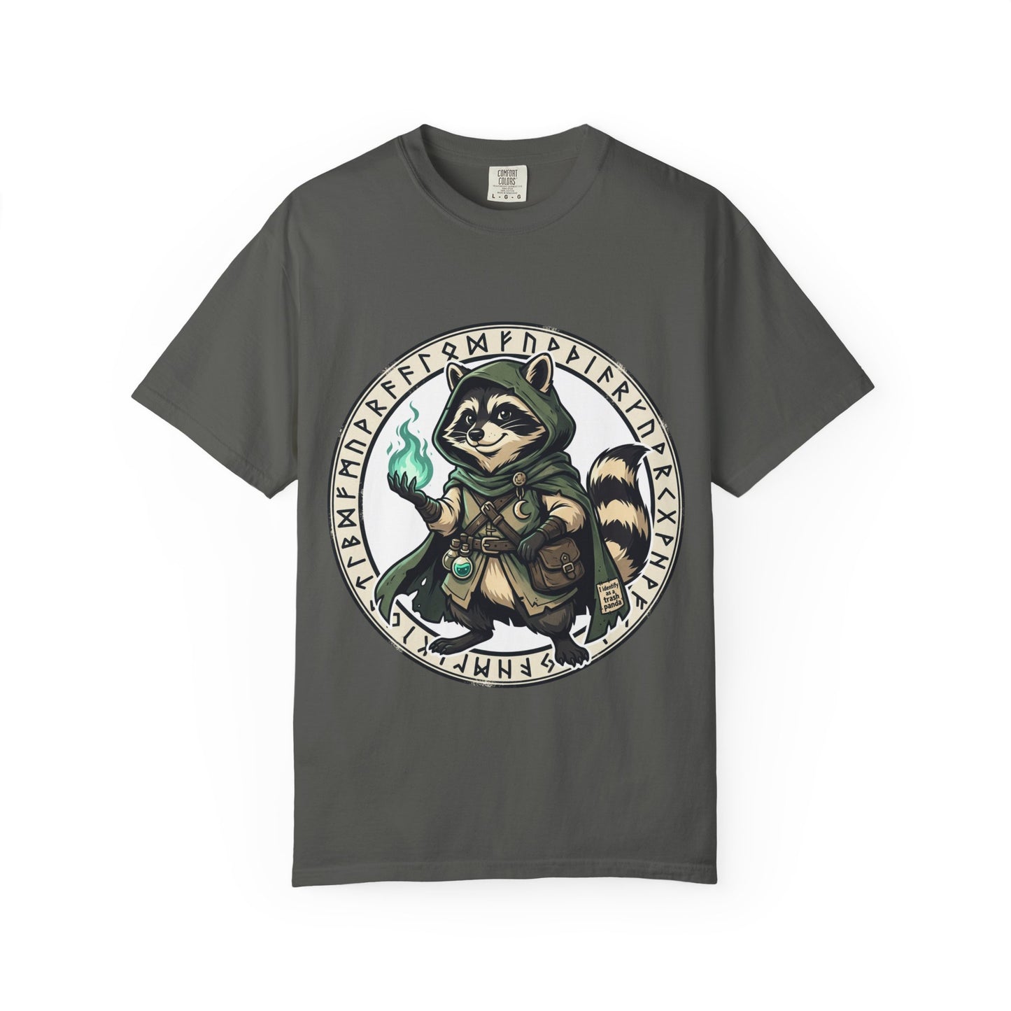 Raccoon Wizard T-Shirt – Cute Fantasy Mage Graphic Tee