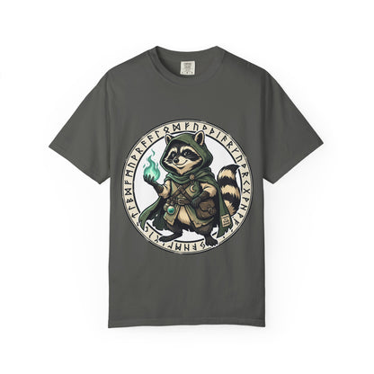 Raccoon Wizard T-Shirt – Cute Fantasy Mage Graphic Tee