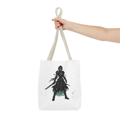 Rogue Warrior Tote Bag – Dark Fantasy Assassin Illustration