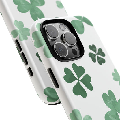 Shamrock Tough Phone Case — St. Patrick’s Day Clover Protective Cover