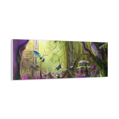 Enchanted Fairy Forest Canvas Wall Art — Magical Woodland Pathway