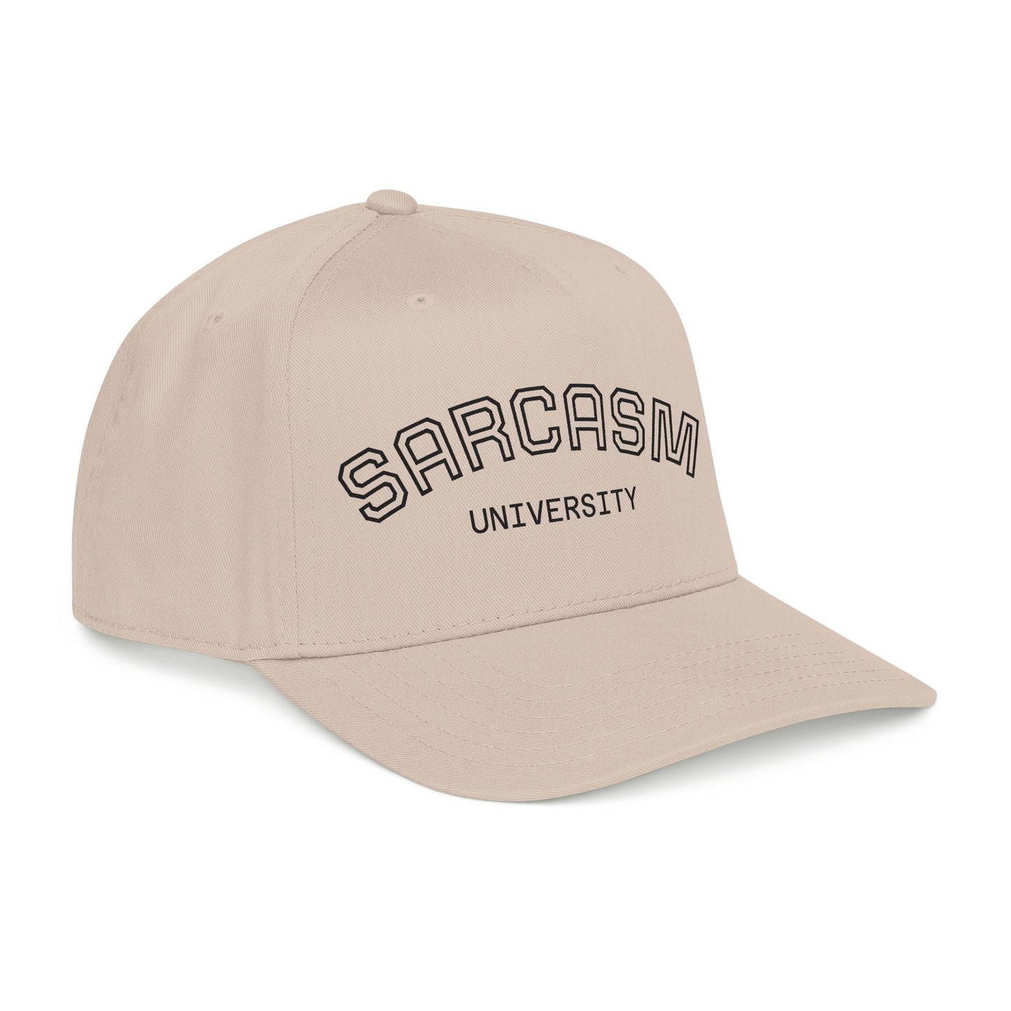 Sarcasm University Baseball Cap — Funny Embroidered Mid-Profile Hat