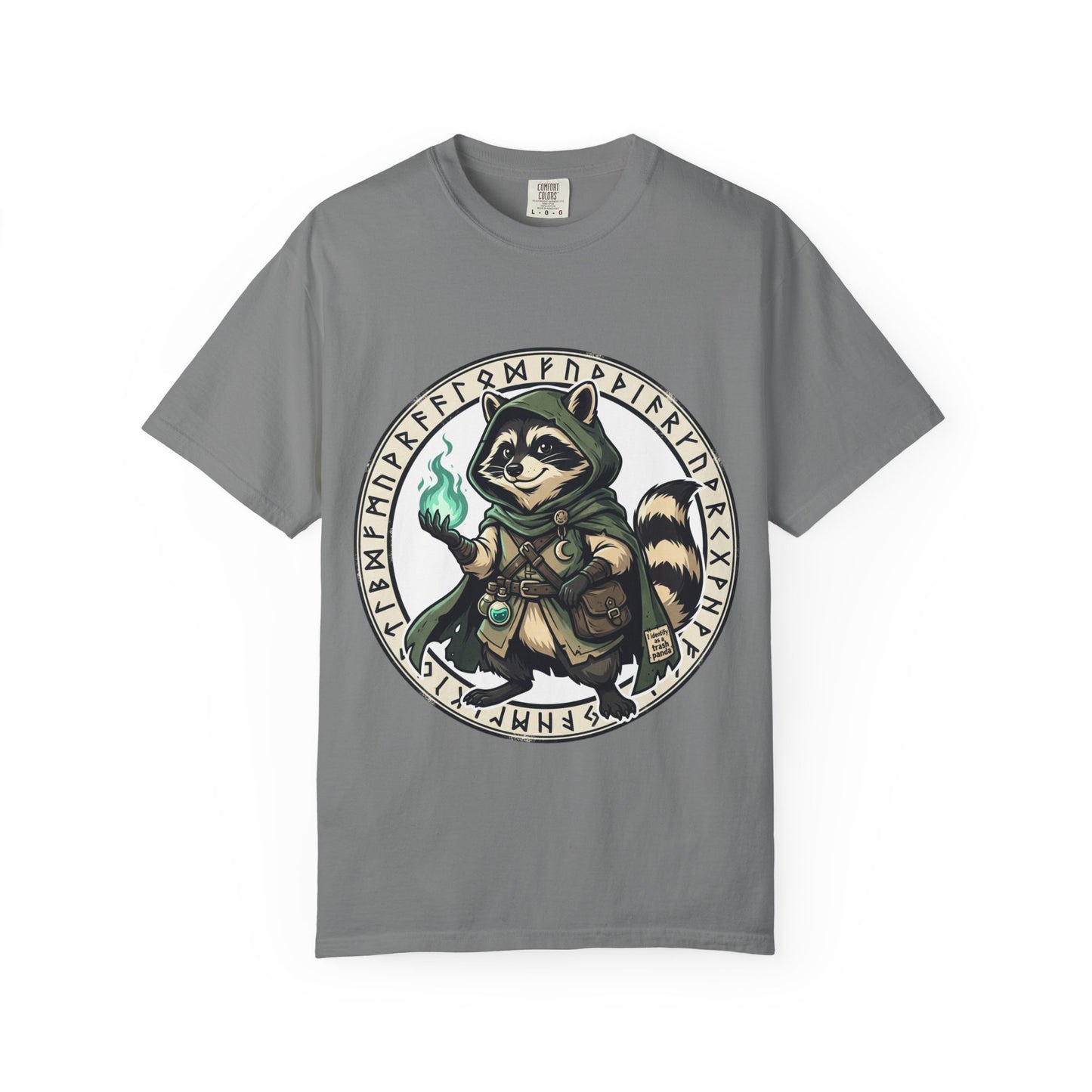 Raccoon Wizard T-Shirt – Cute Fantasy Mage Graphic Tee