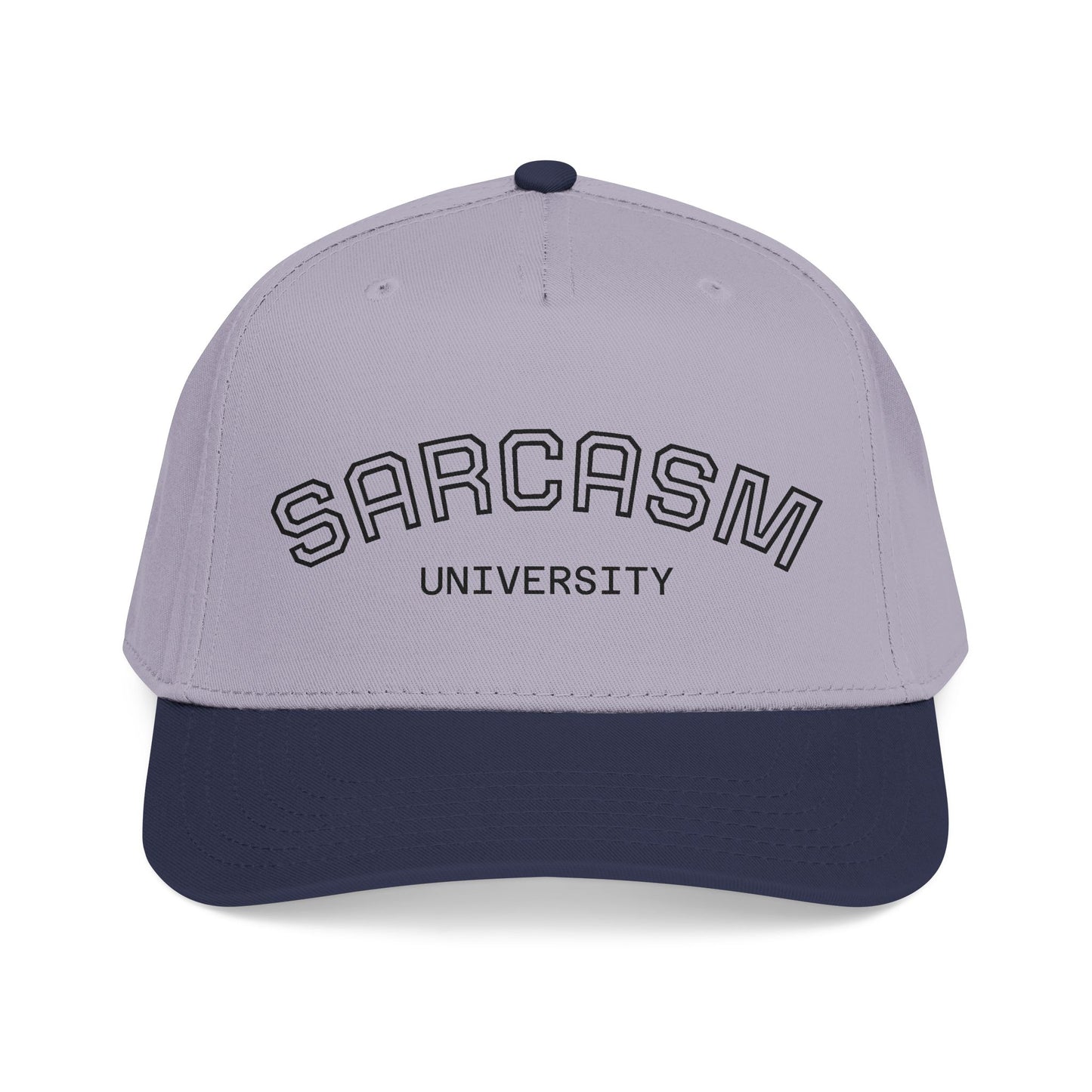 Sarcasm University Baseball Cap — Funny Embroidered Mid-Profile Hat