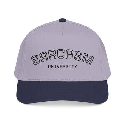 Sarcasm University Baseball Cap — Funny Embroidered Mid-Profile Hat