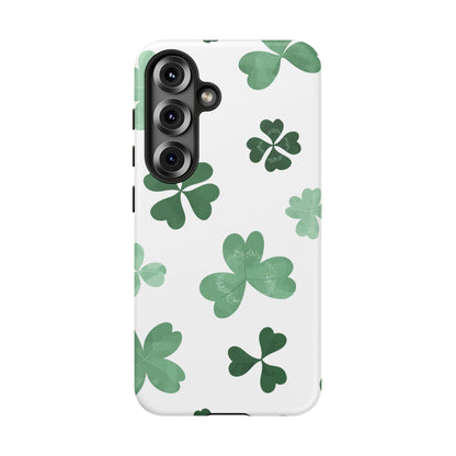 Shamrock Tough Phone Case — St. Patrick’s Day Clover Protective Cover
