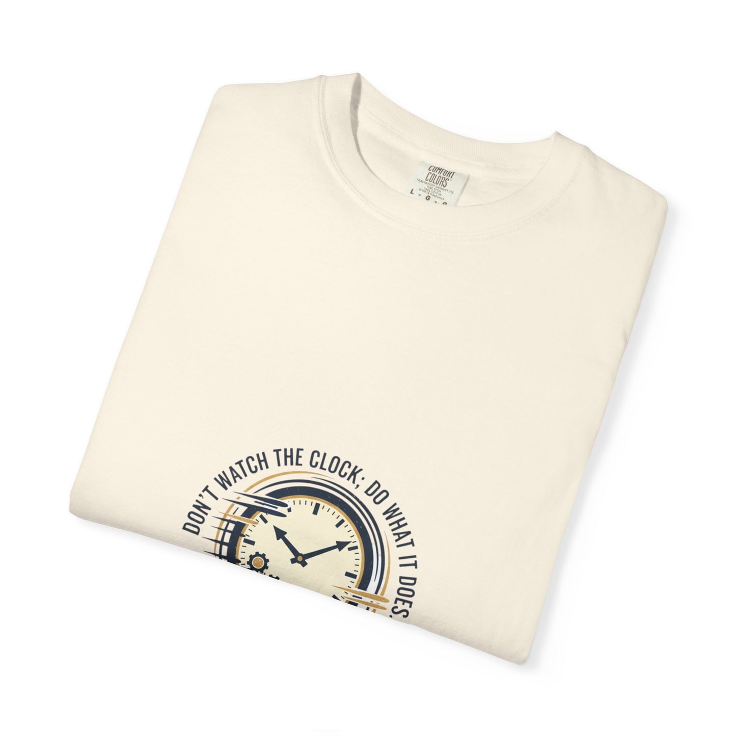 Keep Going Clock Graphic T-Shirt — Inspirational Quote Tee