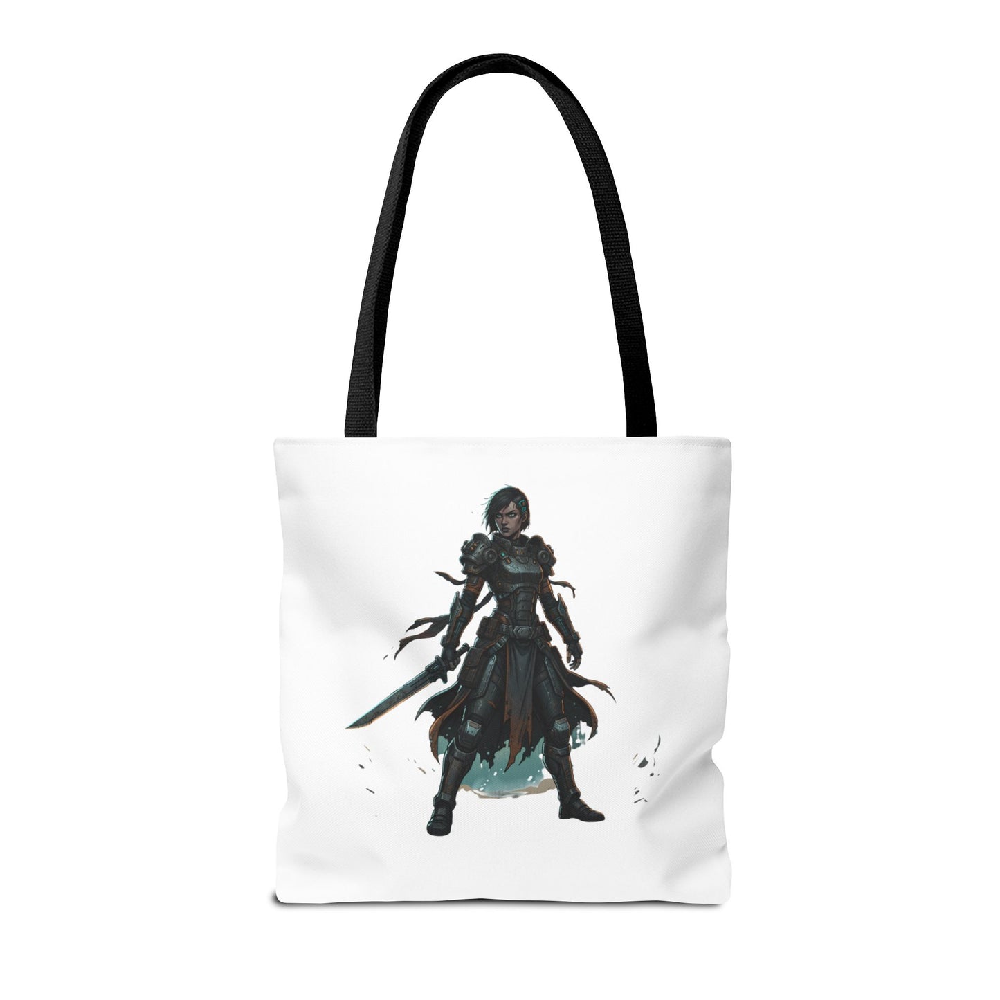 Rogue Warrior Tote Bag – Dark Fantasy Assassin Illustration