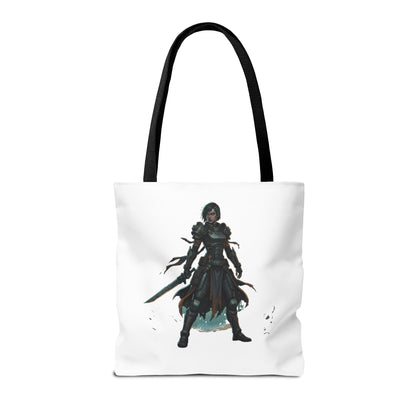 Rogue Warrior Tote Bag – Dark Fantasy Assassin Illustration