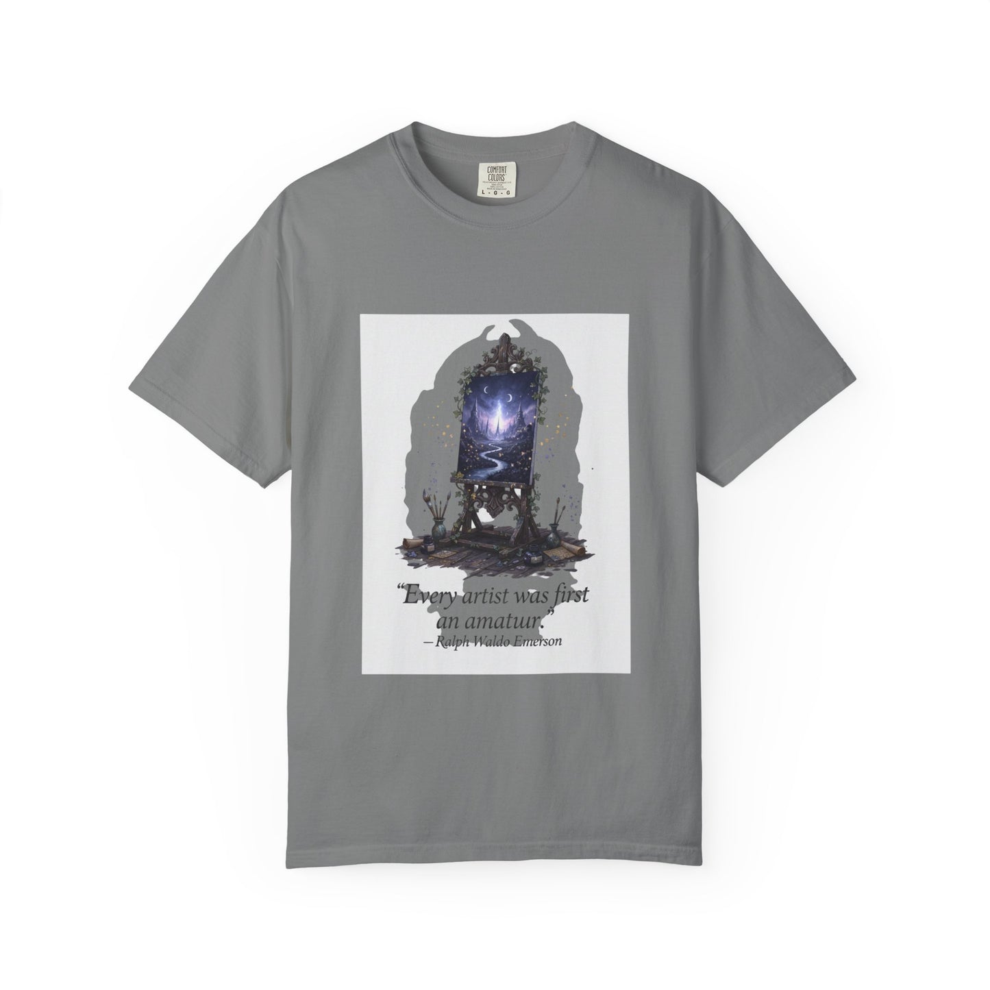 Artistic Mirror T-Shirt — "Every artist was first an amateur" Quote Graphic