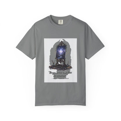 Artistic Mirror T-Shirt — "Every artist was first an amateur" Quote Graphic