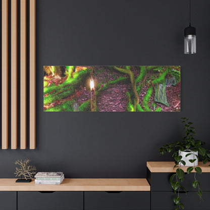 Enchanted Forest Moss Path Canvas Print — Matte Stretched Wall Art