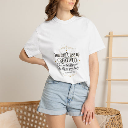 Creativity Quote T-Shirt — "You can't use up creativity" Motivational Graphic Tee
