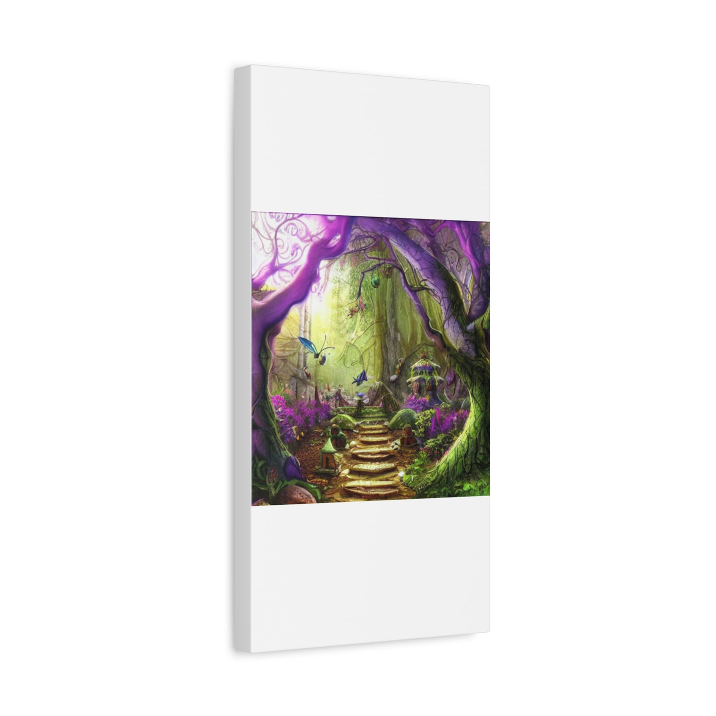 Enchanted Fairy Forest Canvas Wall Art — Magical Woodland Pathway