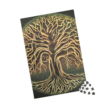 Tree of Life Jigsaw Puzzle — Intricate Root & Branch Art (110–1014 pcs)