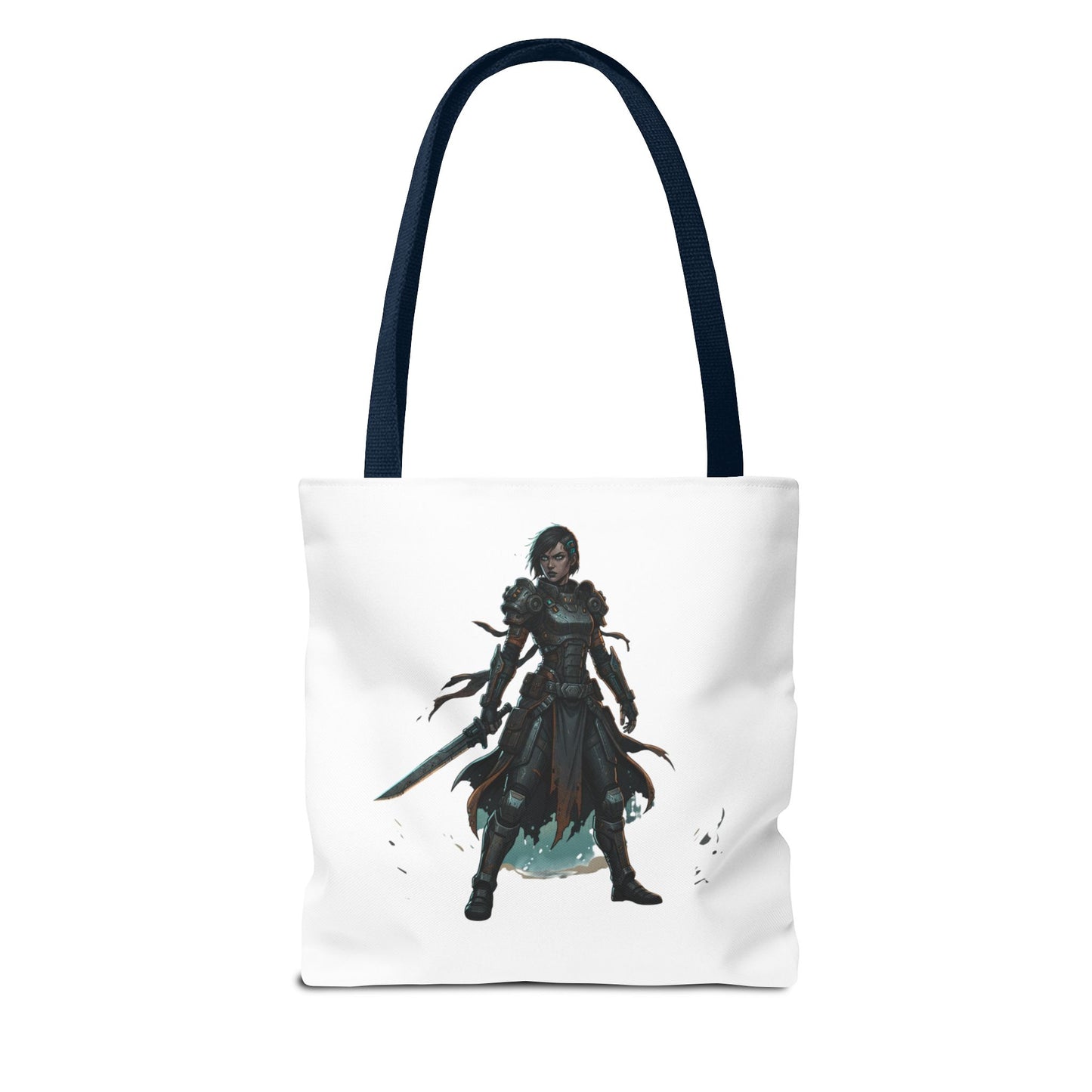 Rogue Warrior Tote Bag – Dark Fantasy Assassin Illustration