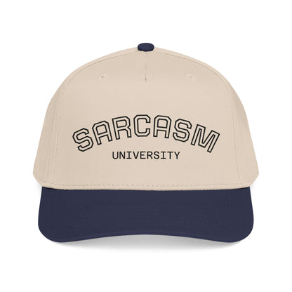 Sarcasm University Baseball Cap — Funny Embroidered Mid-Profile Hat