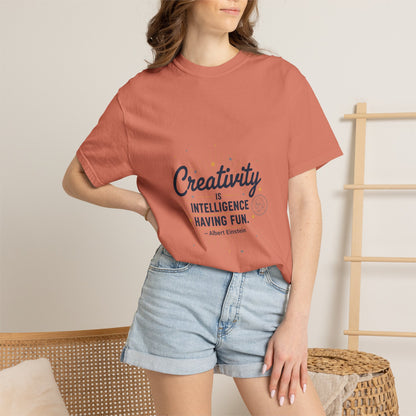 Creativity Is Intelligence T-Shirt — Inspirational Albert Einstein Quote Tee