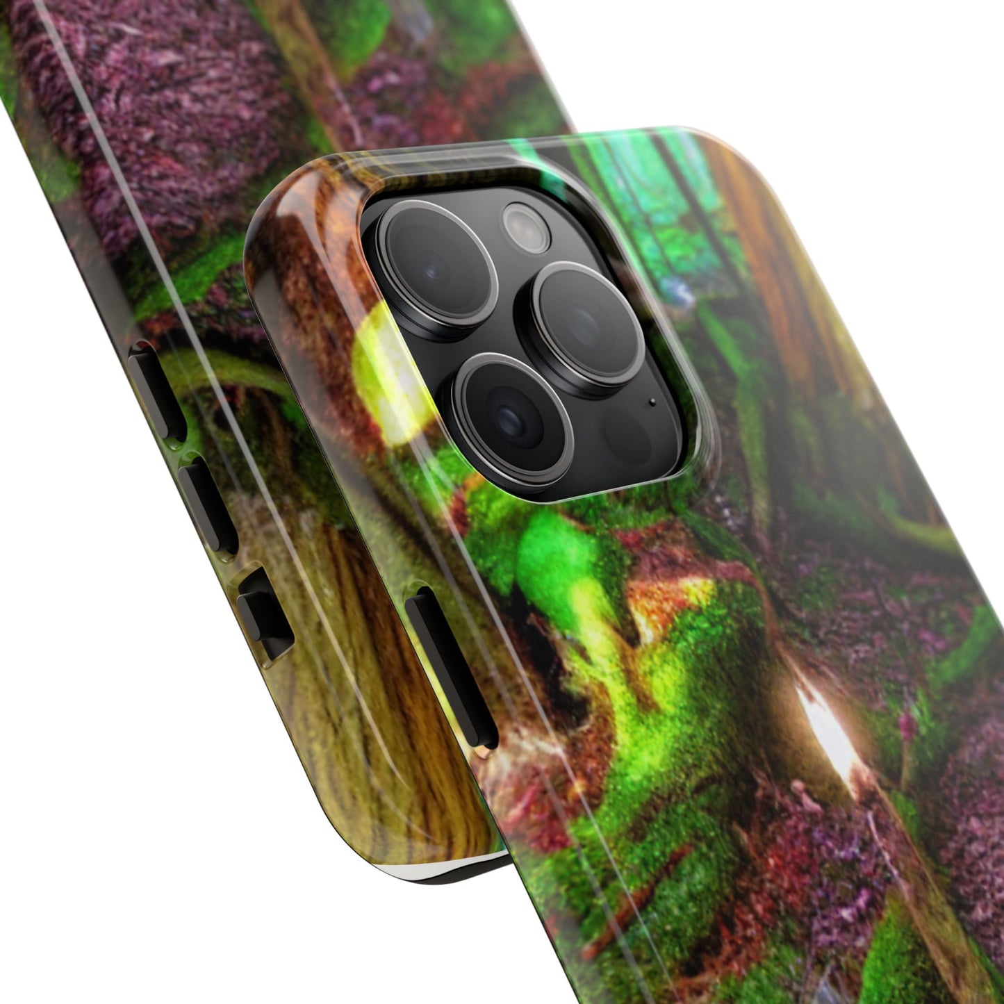 Forest Moss Candle Phone Case — Enchanted Woodland Tough Phone Case