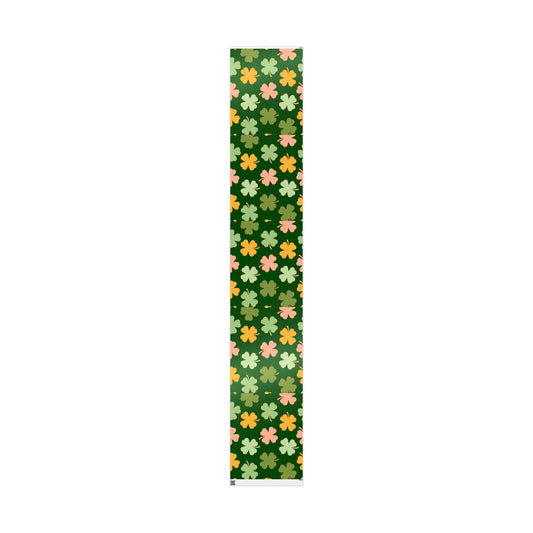 Clover Pattern Wrapping Paper — Green Shamrock Gift Wrap for St. Patrick’s Day & Spring Celebrations