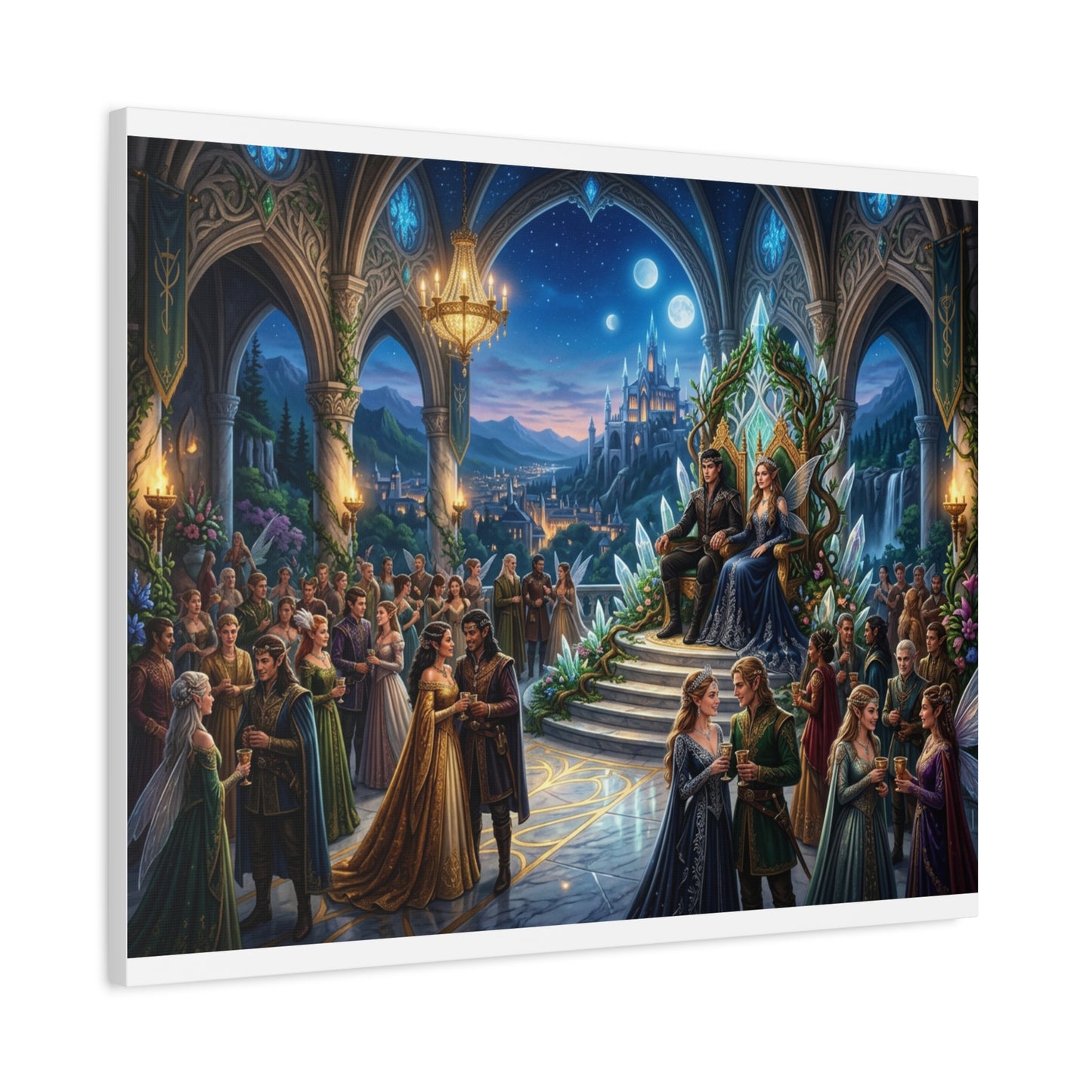 Fantasy Royal Coronation Canvas Art - Matte Stretched Wall Decor