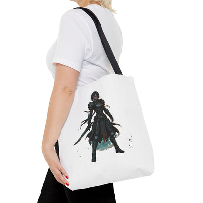 Rogue Warrior Tote Bag – Dark Fantasy Assassin Illustration