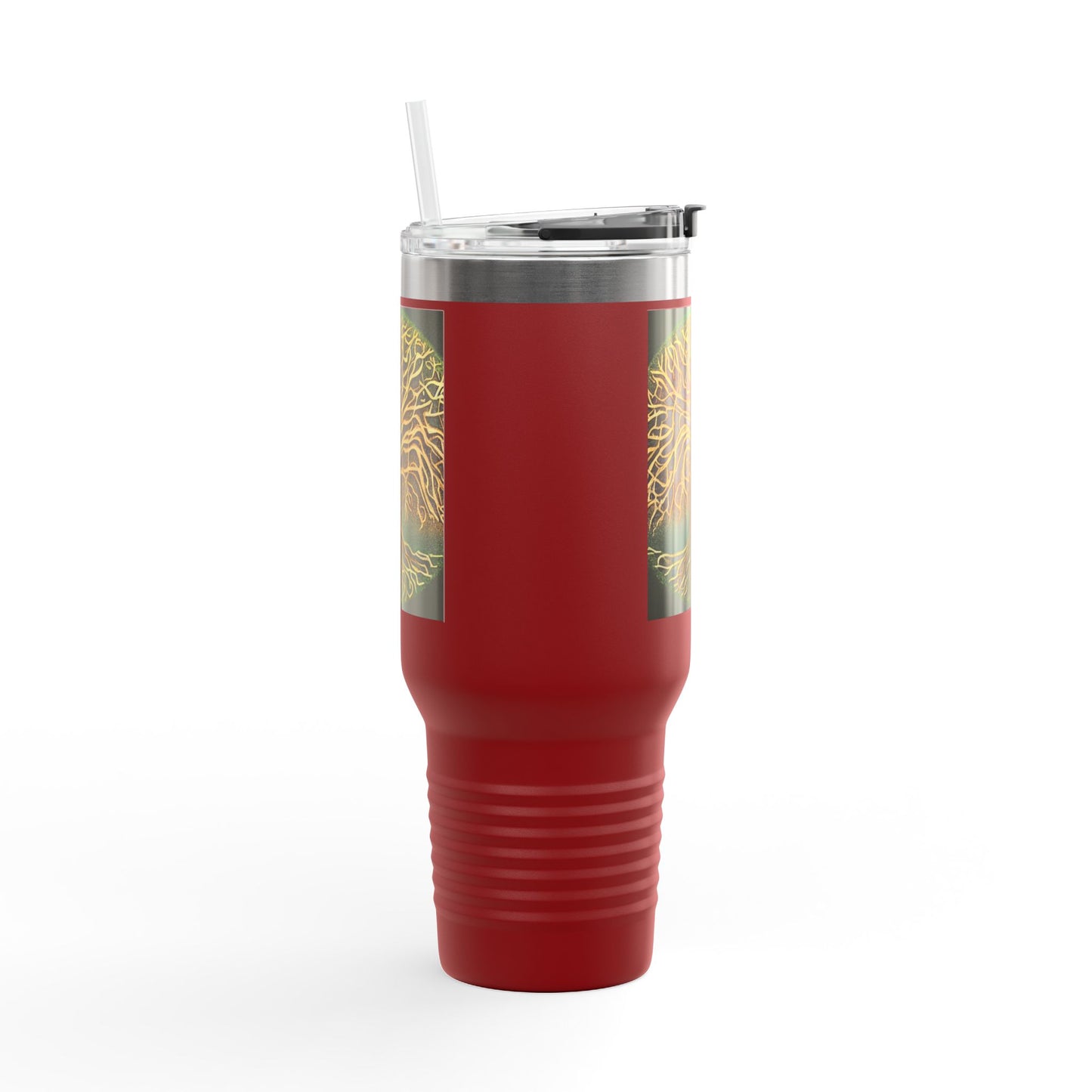 40oz Insulated Travel Mug — Golden Tree of Life Design