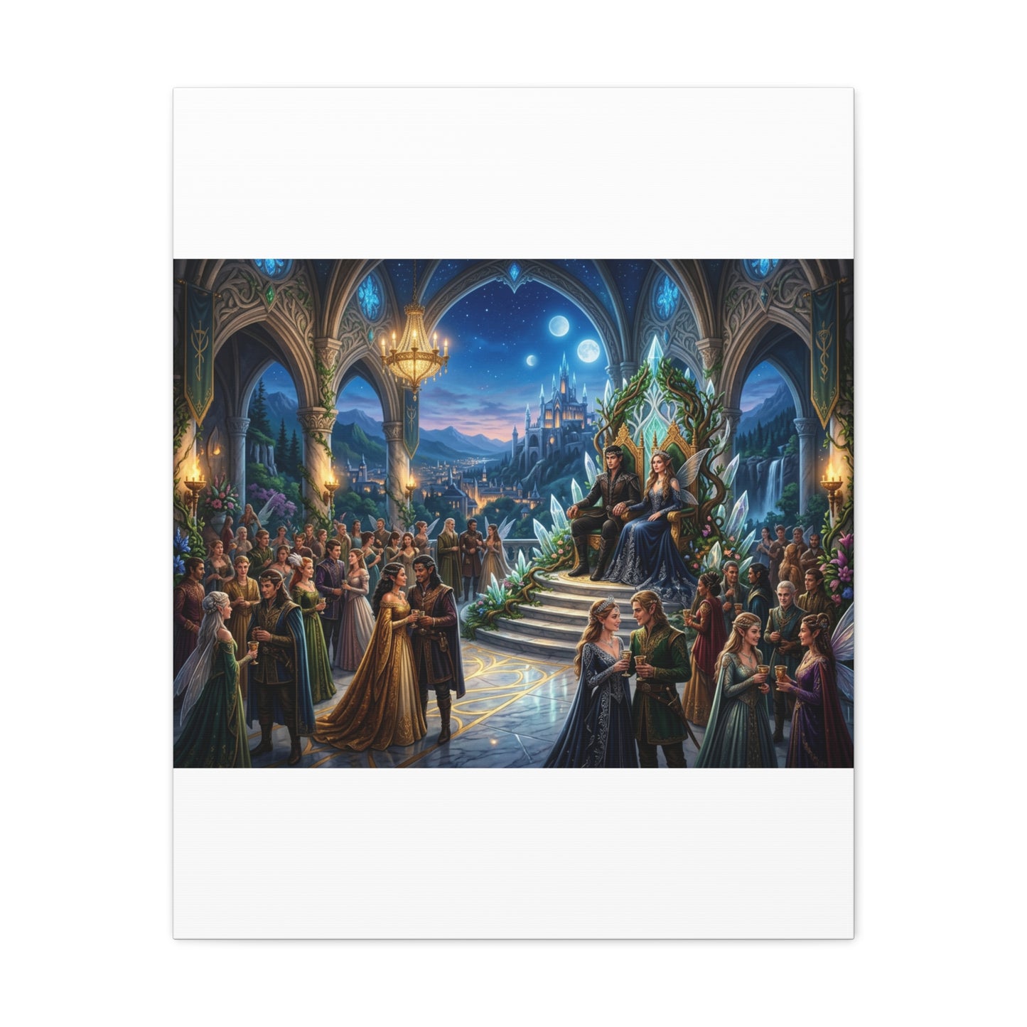 Fantasy Royal Coronation Canvas Art - Matte Stretched Wall Decor