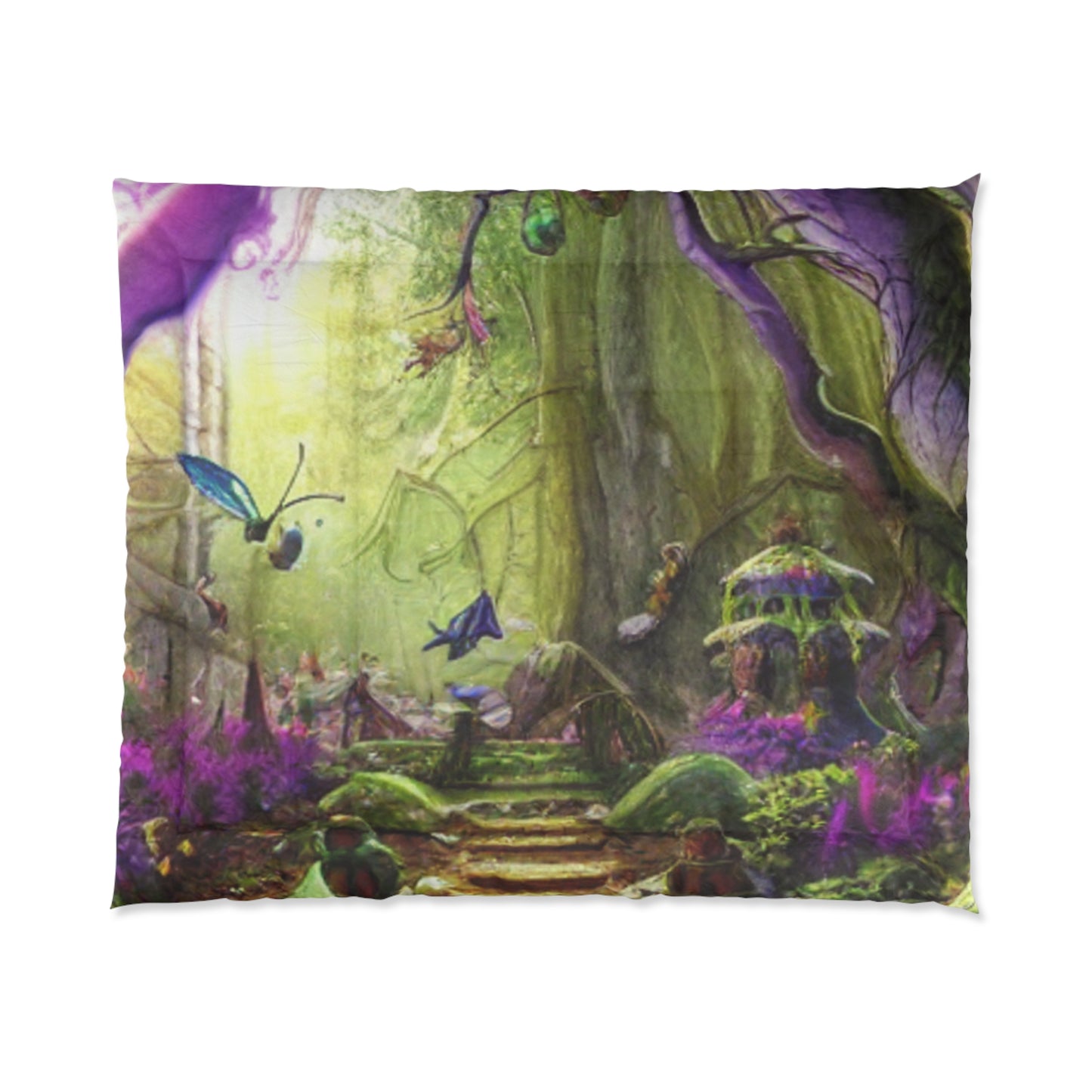 Enchanted Forest Comforter — Fantasy Fairy Path Bedding