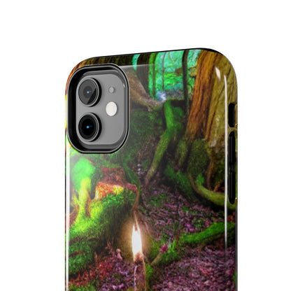 Forest Moss Candle Phone Case — Enchanted Woodland Tough Phone Case