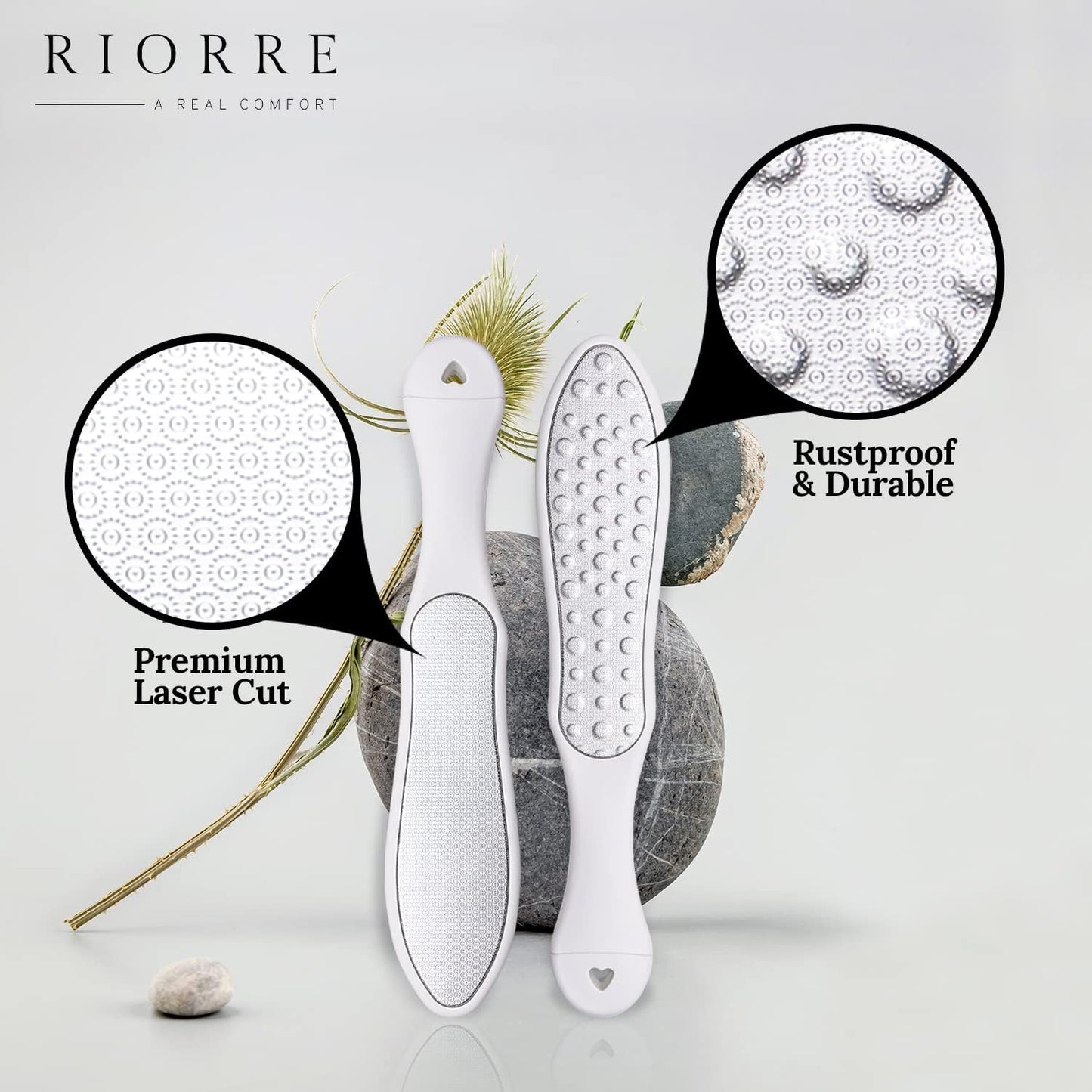 Professional Foot Scrubber for Hard Skin - Pack 1 (3 in 1) Pedicure Foot File, Foot Scraper & Callus Remover for Feet Leaving Soft & Smooth Heels
